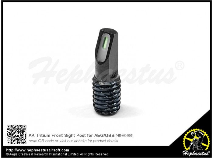 Akaさん専用② Hephaestus-AK-Tritium-Front-Sight-Post-for-AEG-GBB | Bunny Workshop