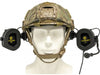 EARMOR M32X MOD4 Tactical Headset with Advanced Electronic Noise Reduction and Amplifying Pickup for RAC Rails (Black)