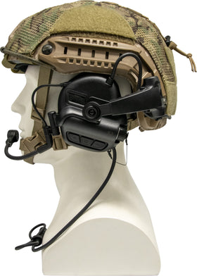 EARMOR M32X MOD4 Tactical Headset with Advanced Electronic Noise Reduction and Amplifying Pickup for RAC Rails (Black)