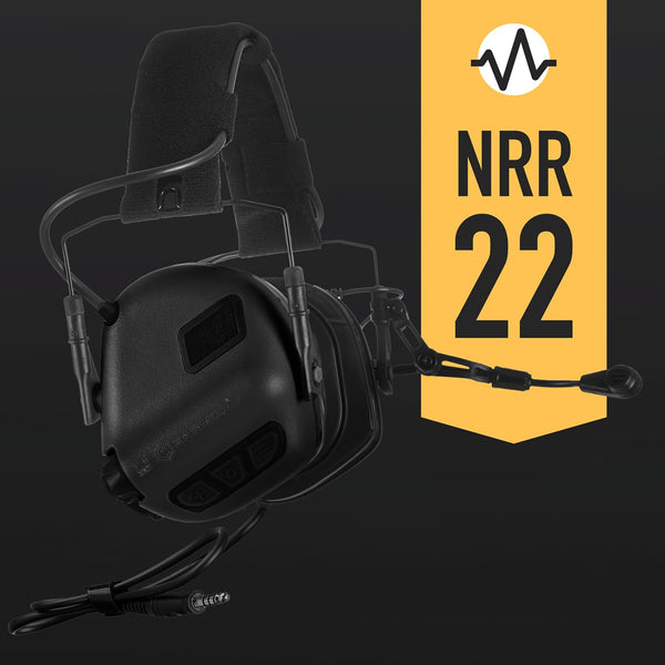 EARMOR - M32H PLUS Tactical Headset ARC Mount Green (New 2024 Version)