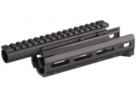 Hephaestus Tokyo Marui AK Handguard Set (6.5 inch M-Lok) w/Railed Gas Tube (Type III Hard-coat Anodized)