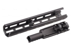 Hephaestus Tokyo Marui AK Handguard Set (10.5 inch M-Lok) w/Railed Gas Tube (Type III Hard-coat Anodized)