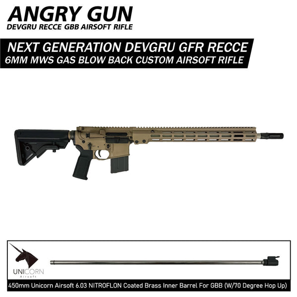 AngryGun Next Generation Devgru GFR Recce Custom MWS GBBR Airsoft
