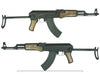King Arms AK47S Wood Airsoft AEG