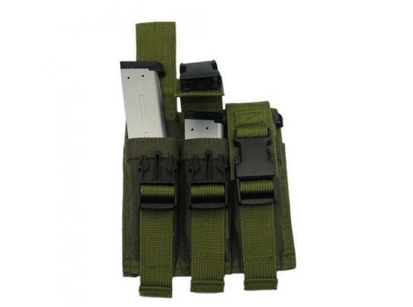 King Arms Triple Pistol Magazine Pouch (OD)