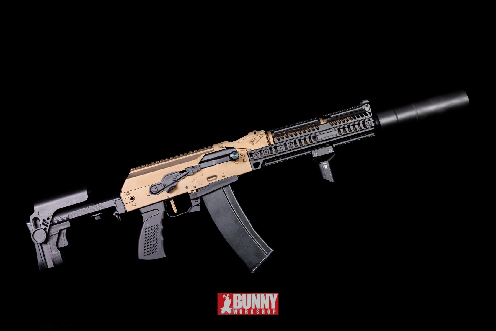 BunnyCustom - Gold & Black Zenit AK- GHK AK GBBR | Bunny Workshop