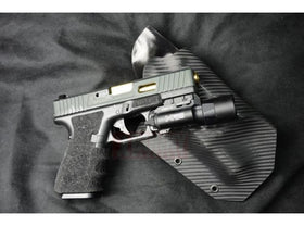 Bunny Custom - Kydex Holster for KJ Glock23 / Glock 19 with X300 Light (Black Carbon Texture)