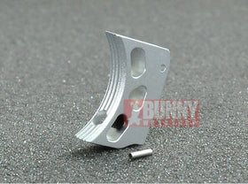 AKA Type B Aluminum Trigger for Marui Hi-Capa GBB (Short, Silver)