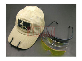 ACTION Sport Glasses Set w/ Headlamp & Cap (BK)