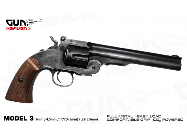 Gun Heaven WG Smith & Wesson Model 3 Major (Vintage) CO2 Ver (6mm)