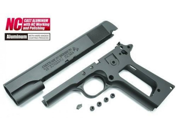 Guarder Aluminum Slide & Frame for Tokyo Marui Series'70 and M1911 (With Marking/Black)