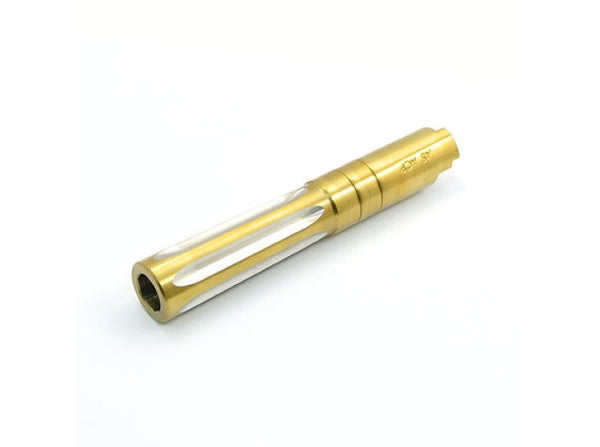 UAC Stainless Steel Fluted Outer Barrel for Marui Hi-Capa 4.3 (.45 ACP, Gold)