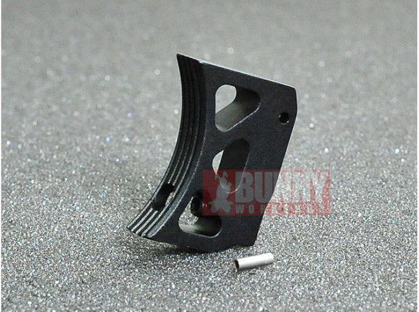 AKA Type A Aluminum Trigger for Marui Hi-Capa GBB (Long, Black)