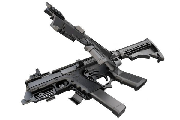 Recover Tactical P-IX Modular AR Platform for Pistols - For Umarex / VFC Glock Airsoft GBB (Black / Without Buff Stock)