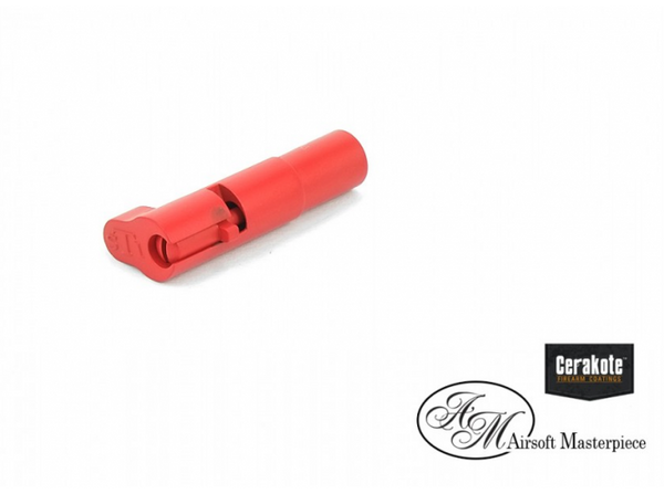 Airsoft Masterpiece CNC Stainless Steel Magazine Release Catch - Infinity Style (Cerakote USMC Red)