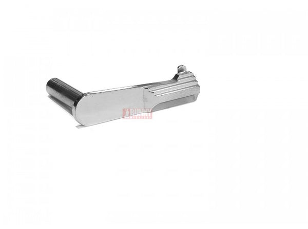Airsoft Masterpiece CNC Steel Slide Stop - Type 2 - Silver