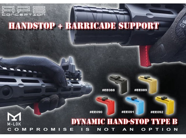 APS Dynamics Handstop Type B (M-Lok / Handstop with Barricade Support) Blue