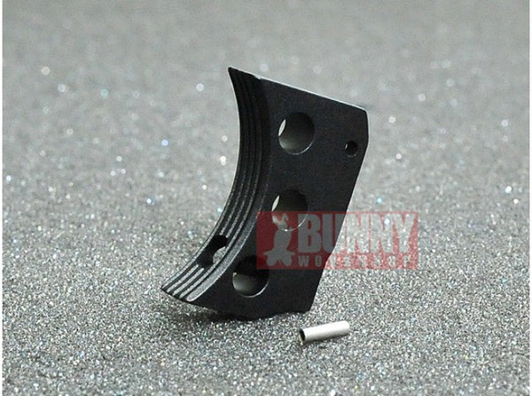 AKA Type F Aluminum Trigger for Marui Hi-Capa GBB (Short, Black)