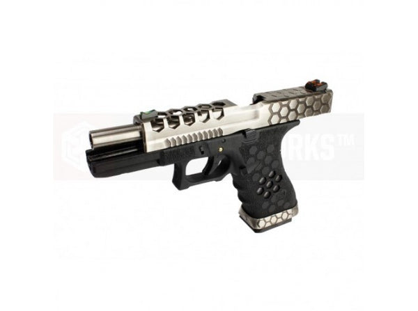 Armorer Works BSB HEX CUT VX0100 GBB Pistol (SV/BK)