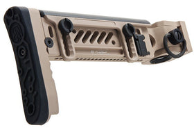 5ku - Tokyo Marui AKM GBBR Airsoft PT-5 Side Folding Stock (Tan)