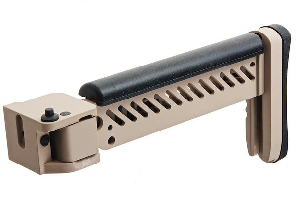 5ku - Tokyo Marui AKM GBBR Airsoft PT-5 Side Folding Stock (Tan)