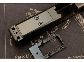 Boom Arms Custom - CNC Aluminum Model 17 MOS Slide Kit for Umarex / VFC G17 Gen5 GBB Series Limited (Black)