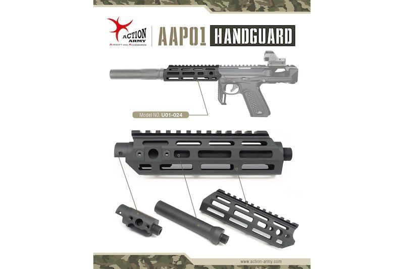 Action Army AAP01 M-LOK Rail Handguard (AAP-01) | Bunny Workshop