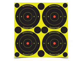 BIRCHWOOD CASEY - Shoot-N-C 3in Bullet Hole (48 Self-Adhesive Reactive Targets)
