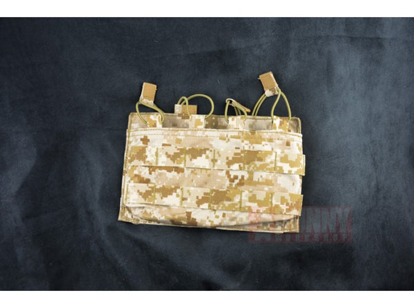 May Flower - MP7 Quad Magazine Pouch, Open Top (Desert Digital)