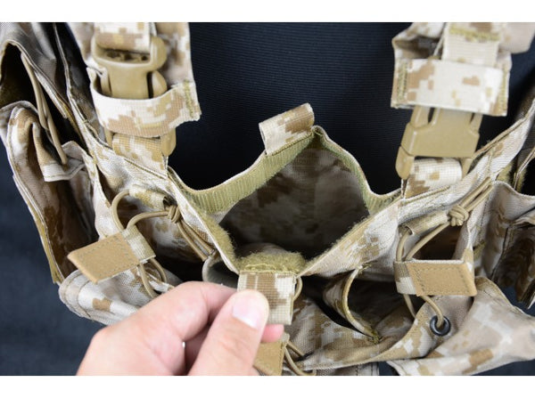 May Flower - RECCE CHEST RIG (HK417)  (Desert Digital)