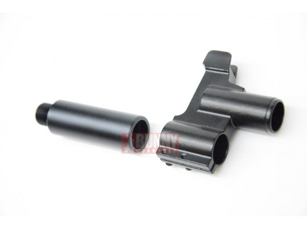 Hephaestus - Steel Front Sight Block (Type A) with 14mm- Barrel Adapter for GHK/LCT AK Series