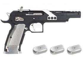 Gunsmith Bros GB01 TF Aluminum Open GBB Pistol - Black
