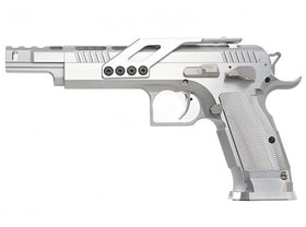 Gunsmith Bros GB01 TF Aluminum Open GBB Pistol - Silver
