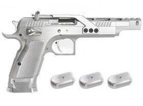 Gunsmith Bros GB01 TF Aluminum Open GBB Pistol - Silver