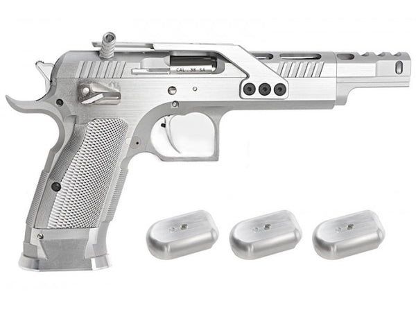 Gunsmith Bros GB01 TF Aluminum Open GBB Pistol - Silver