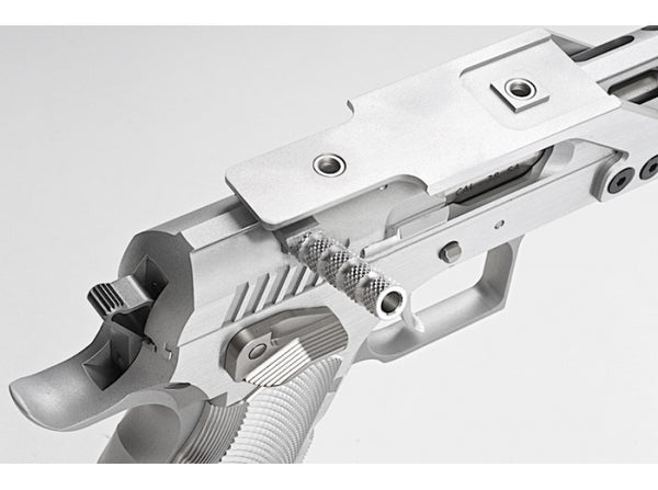Gunsmith Bros GB01 TF Aluminum Open GBB Pistol - Silver