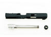 Guns Modify - SA G34 Stainless Steel RMR Slide Silver Threaded Barrel Set for Tokyo Marui G17 GBB