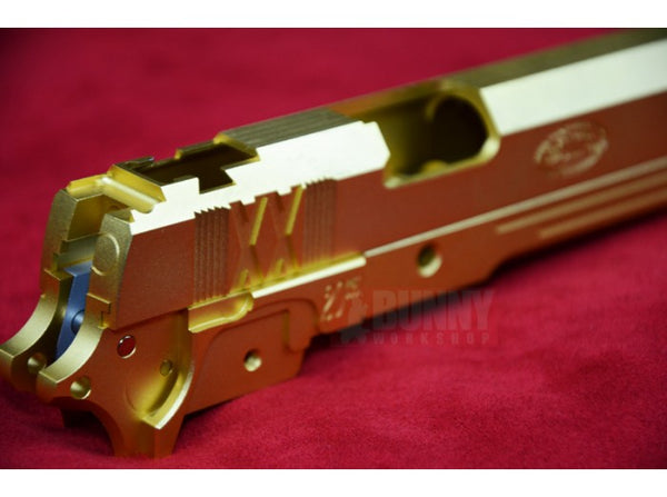 Gunsmith Bros STI 20th 5 Inch Long Dust Cover Slide Kit Set ( Gold Edition )