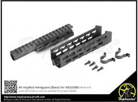 Hephaestus - AK KeyMod Handguard (Black) for AEG/GBB