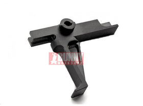 Hephaestus - CNC Steel Flat Trigger (Type A - Black) for GHK M4 Series