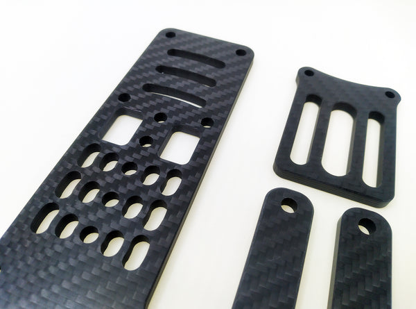 KRD Custom Works - Carbon Fiber Modular Holster Adapter with Hardware Kit, Belt Bars and Leg Strap Kit