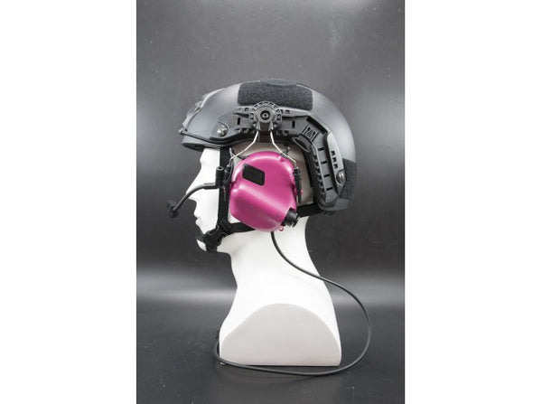 Earmor Tactical Hearing Protection Helmet Version Ear-Muff (2018 New Version) Pink