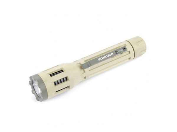INFORCE 9VX White LED Tactical Flashlight - Desert Sand