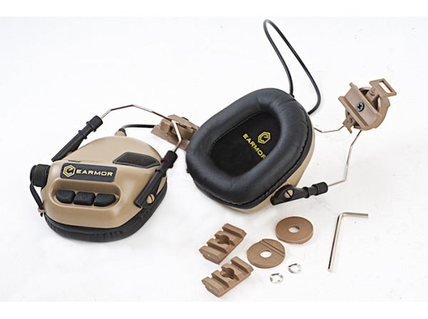 Earmor Hearing Protection Ear-Muff Helmet Version - DE
