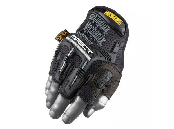Mechanix Wear Gloves, M-Pact Fingerless, Black (Size L)