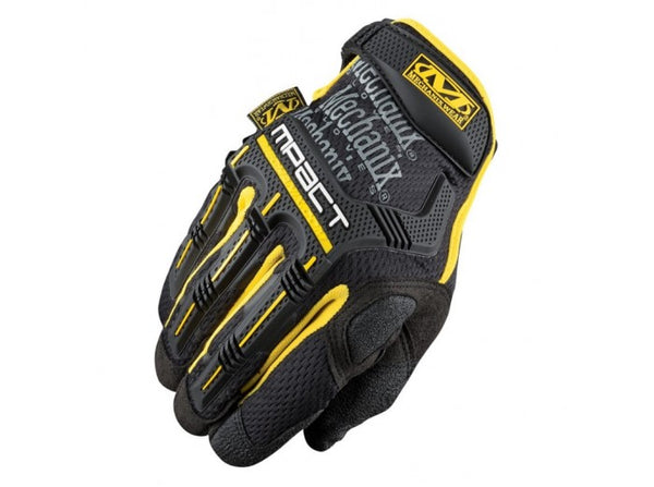 Mechanix Wear Gloves, M-Pact - Yellow/Black (Size XL)