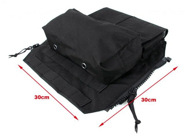 TMC Pouch Zip Panel ( Black )