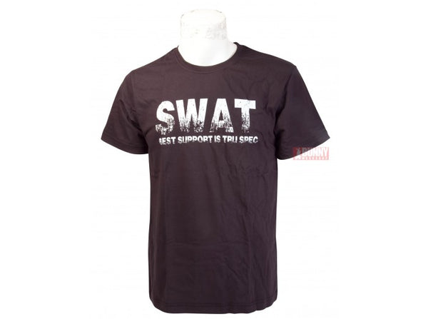 TRU-SPEC Military Style BLACK SWAT T-Shirt - Size S