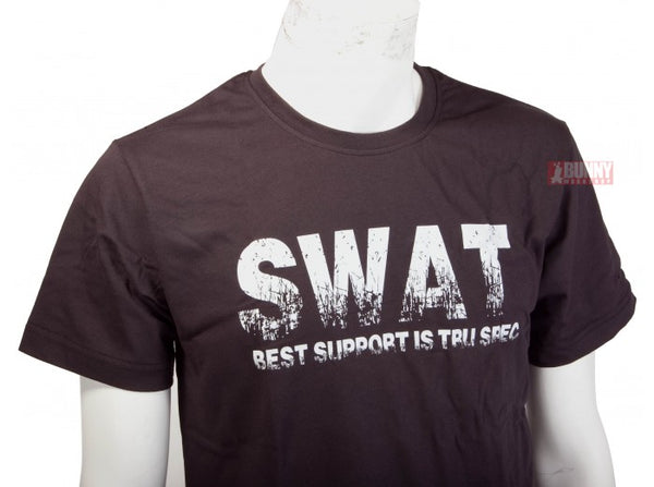 TRU-SPEC Military Style BLACK SWAT T-Shirt - Size XL