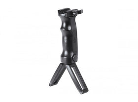 UTG - Combat D Grip with Quick Release Deployable Bipod